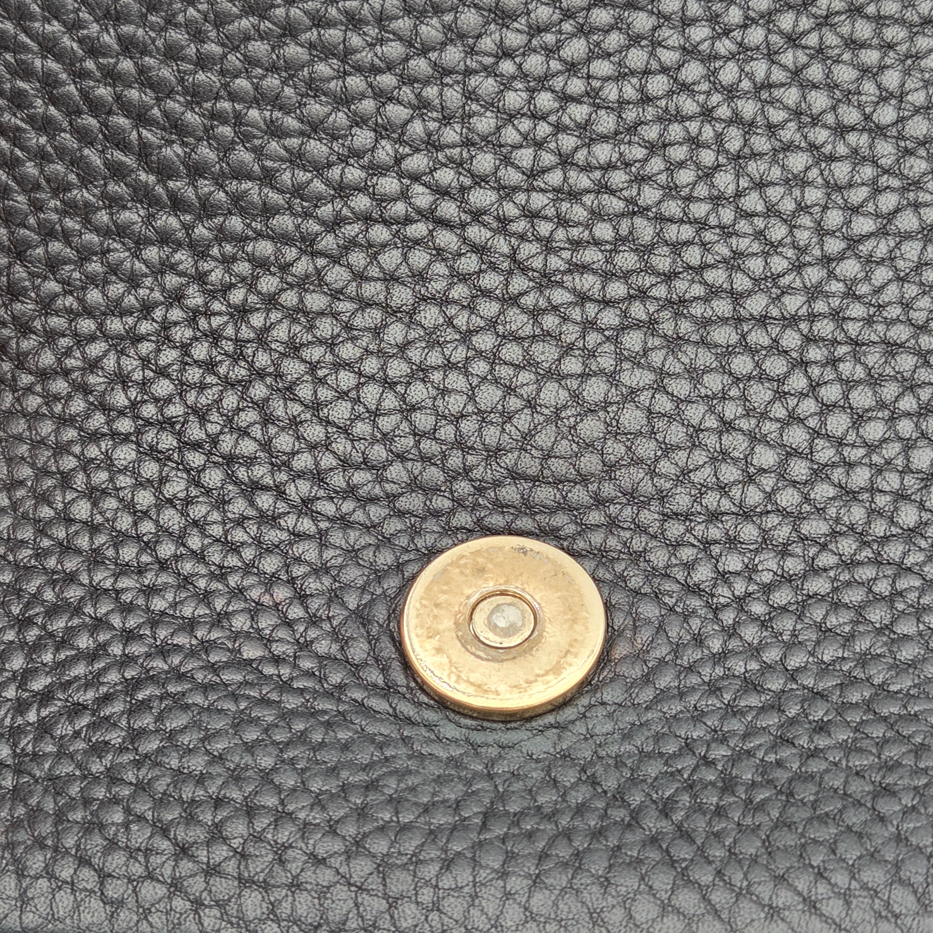 Sac à main en cuir noir Soho Long Flap