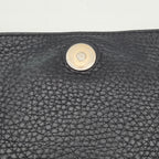 Sac à main en cuir noir Soho Long Flap