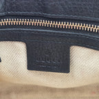 Sac à main en cuir noir Soho Long Flap