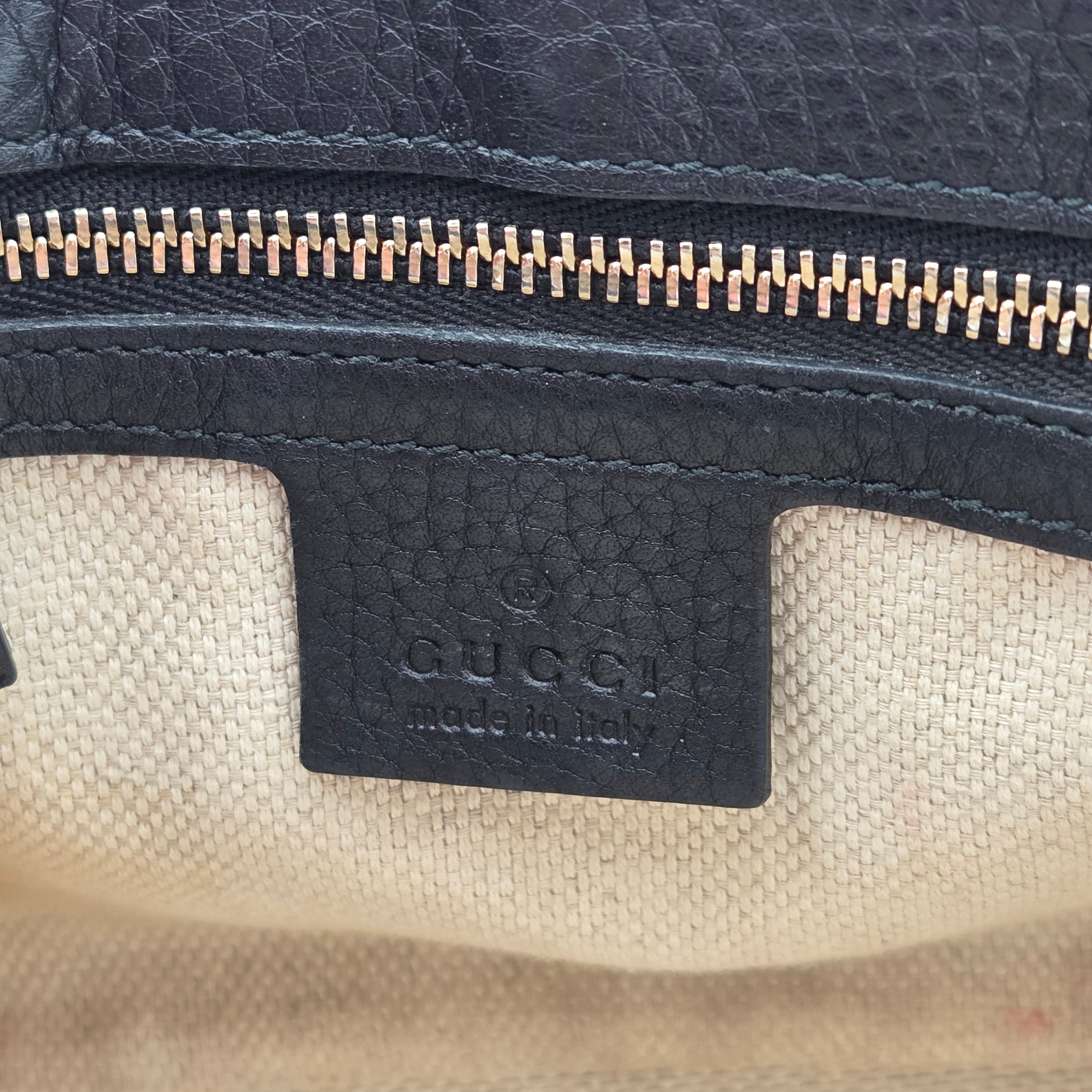 Sac à main en cuir noir Soho Long Flap