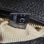 Sac à main en cuir noir Soho Long Flap