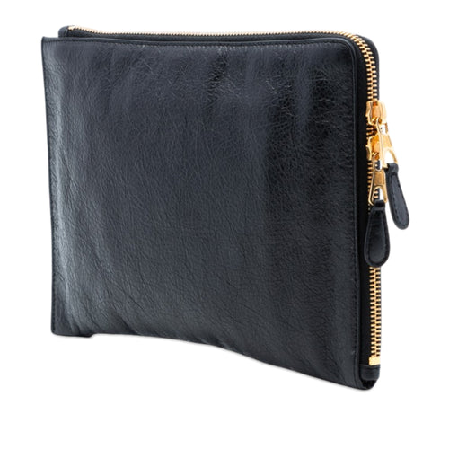 Bag Balenciaga Lambskin Motocross Giant 12 Zip Around Flat Clutch – photo 2
