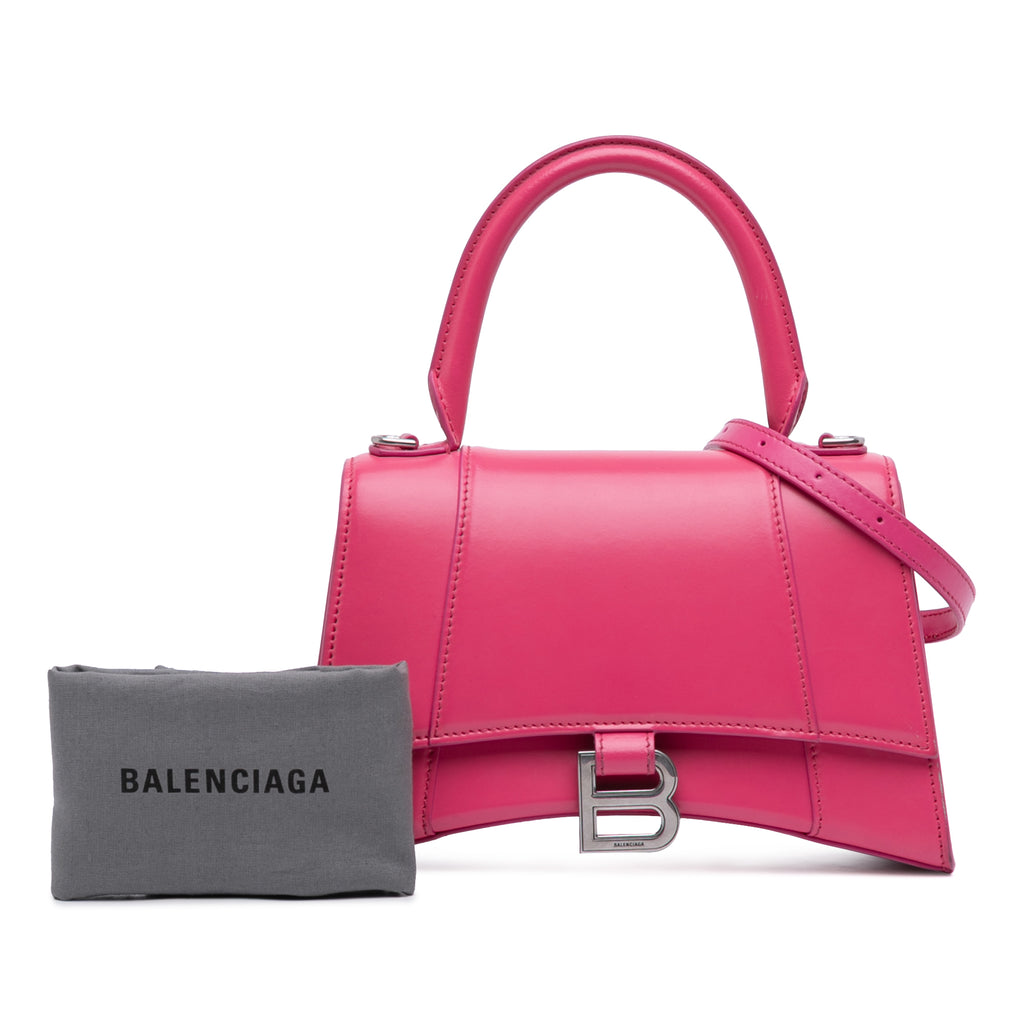 Sac Balenciaga Small Shiny Box Cuir de veau Hourglass Sac à main – photo 11