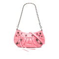Sac Balenciaga Mini Embossed Cuir Motocross Le Cagole - Rose