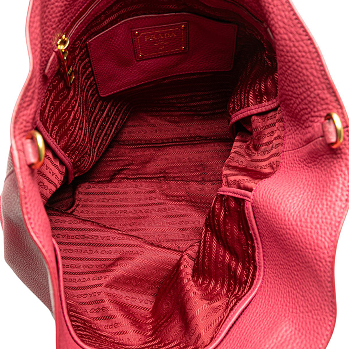 Sac Prada Vitello Daino Open Convertible Cabas – photo 4