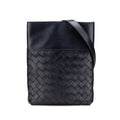 Sac Bottega Veneta Nappa Intrecciato Messenger Bag - Noir