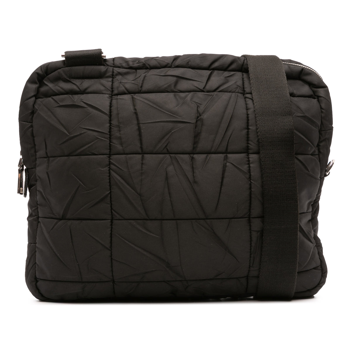 Sac Prada Matelassé Tessuto Bandoulière - Noir