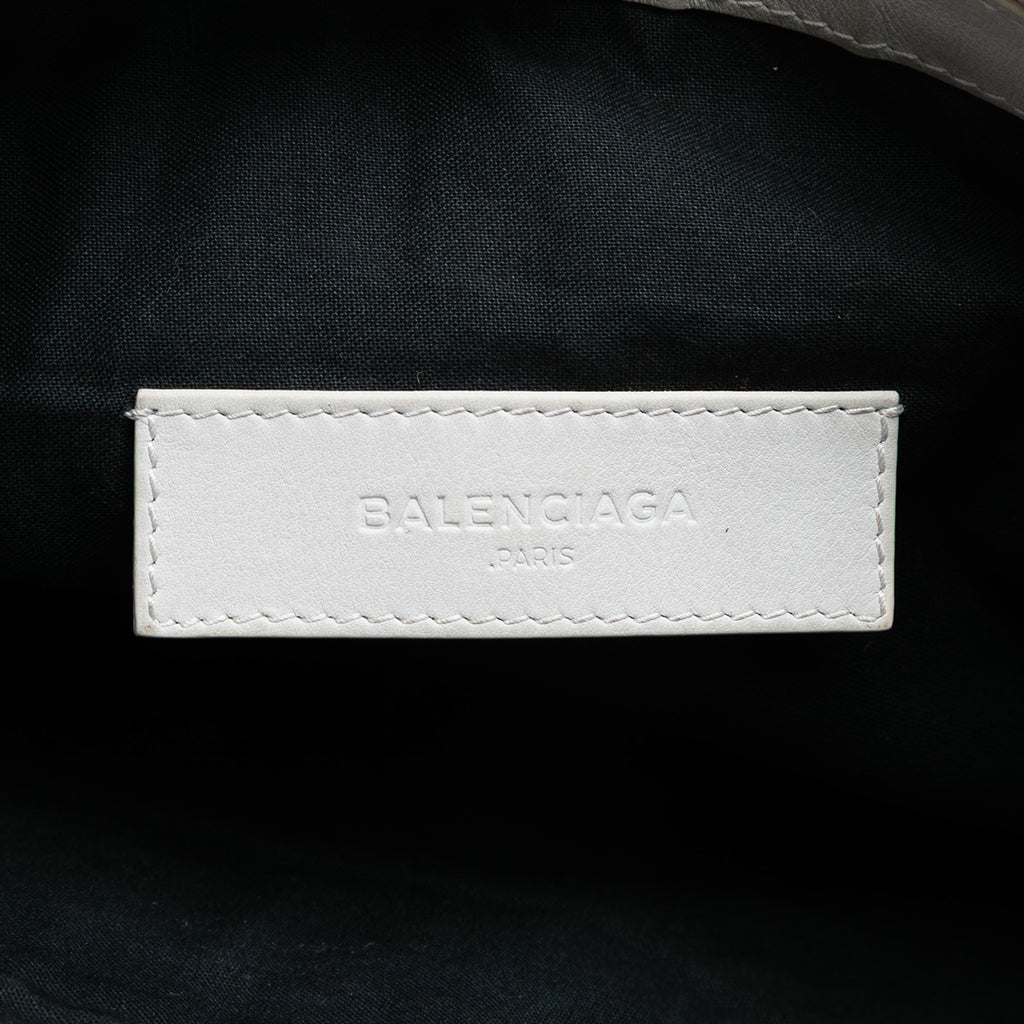 Sac Balenciaga Cuir d’agneau Motocross Classic Clip Pochette M – photo 5