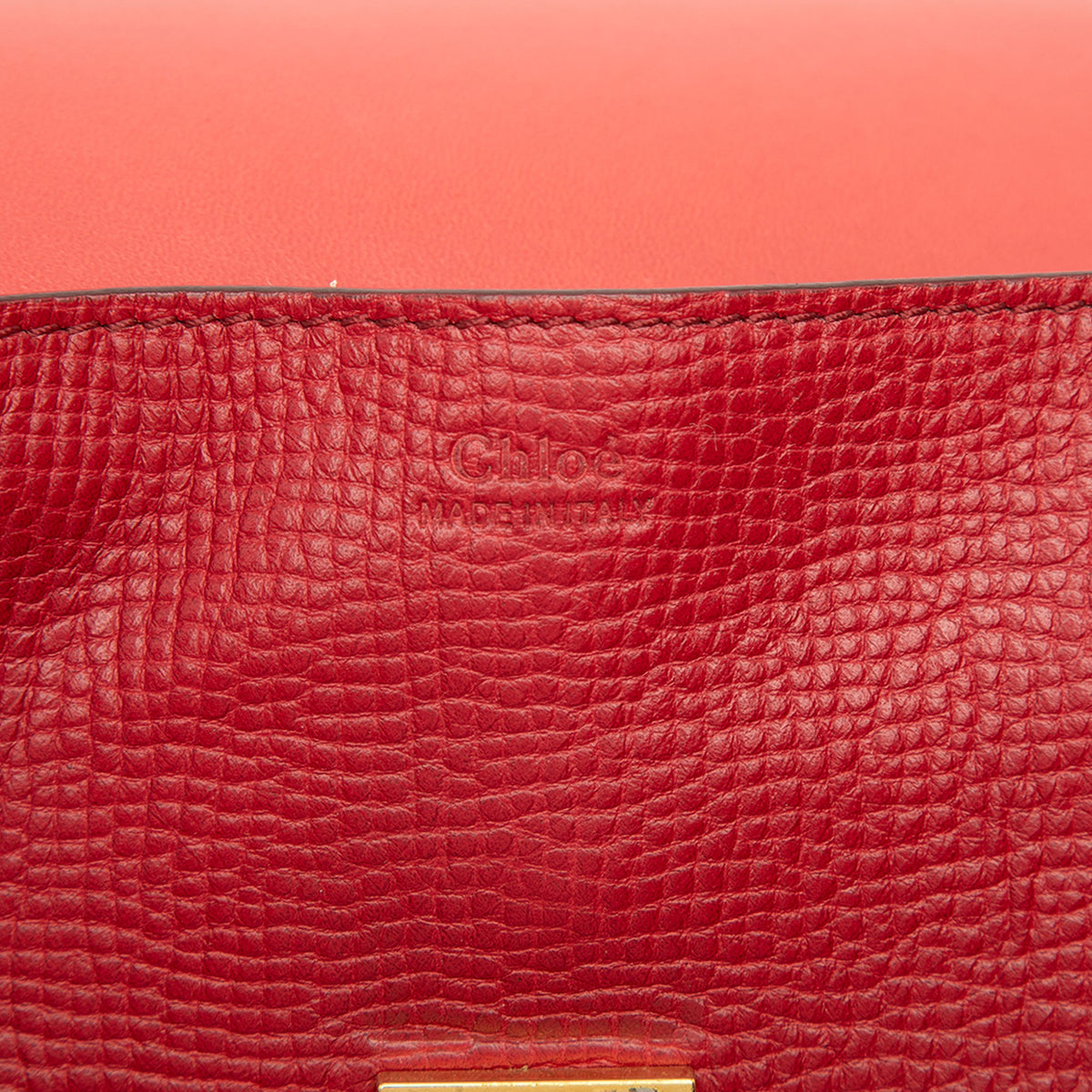 Sac Chloé Small Bicolore Smooth and Grained Cuir de veau Drew Bandoulière – photo 5
