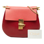Sac Chloé Small Bicolore Smooth and Grained Cuir de veau Drew Bandoulière – photo 8
