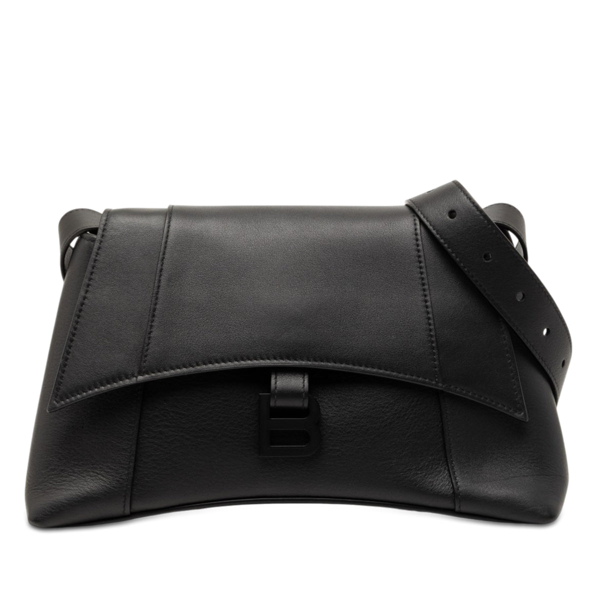 Sac Balenciaga Small Cuir de veau Downtown Bandoulière - Noir
