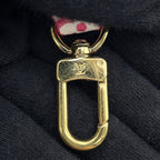 Sac Nano Noé Vintage en cuir blanc monogram rose