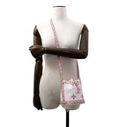 Sac Nano Noé Vintage en cuir blanc monogram rose