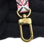 Sac Nano Noé Vintage en cuir blanc monogram rose