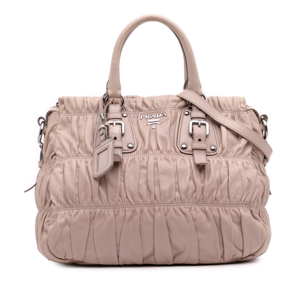 Sac Prada Nappa Gaufre Sac à main - Marron