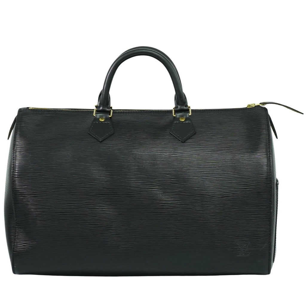 Sac Speedy 35 Vintage en cuir épi noir