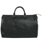 Sac Speedy 35 Vintage en cuir épi noir