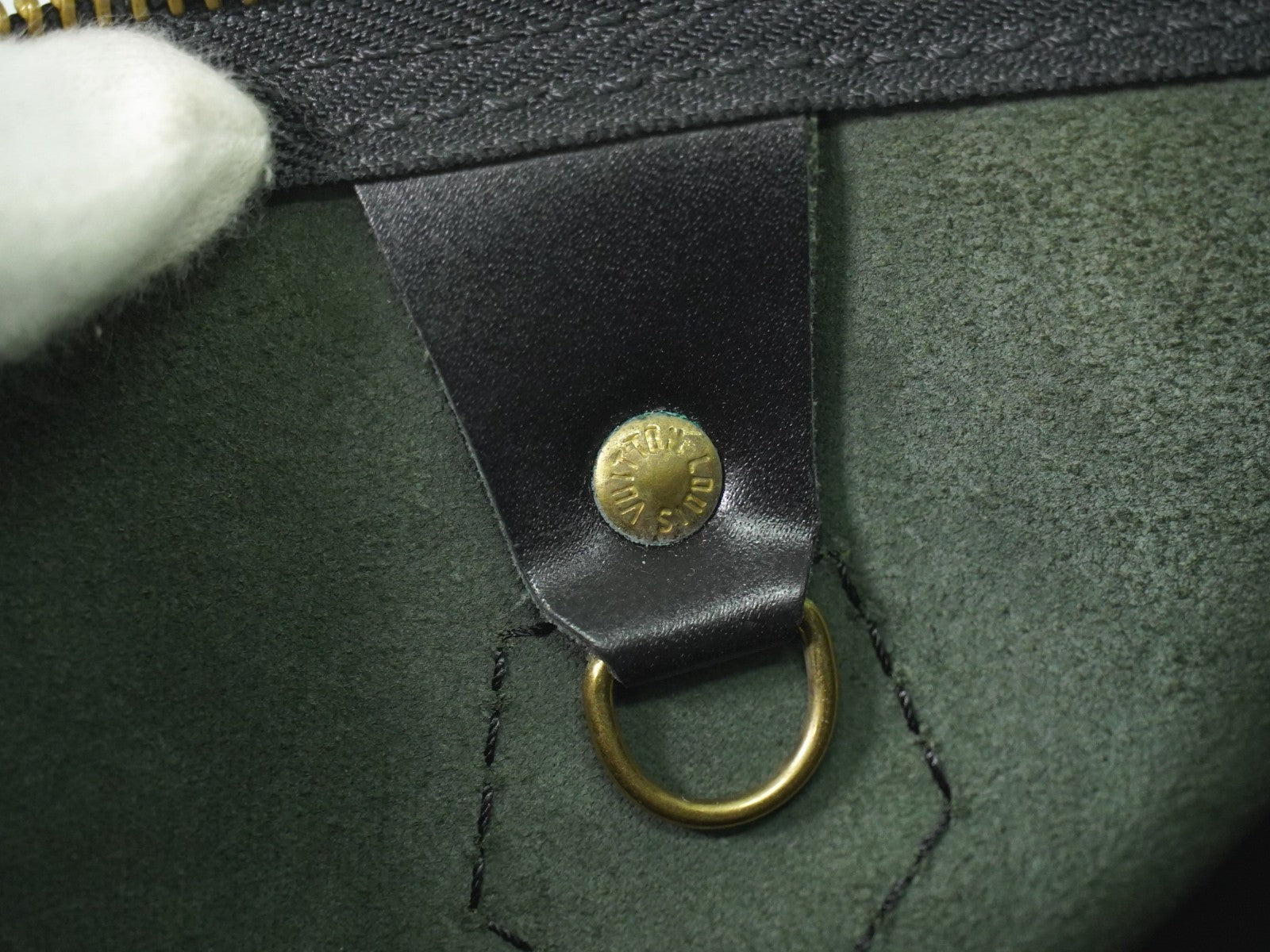 Sac Speedy 35 Vintage en cuir épi noir