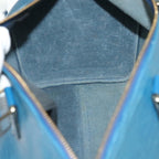 Sac Speedy Vintage en cuir épi bleu