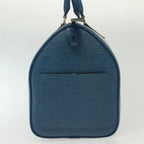 Sac Speedy Vintage en cuir épi bleu