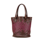 Sac Bottega Veneta Bicolore Nappa Intrecciato Sac seau - Marron