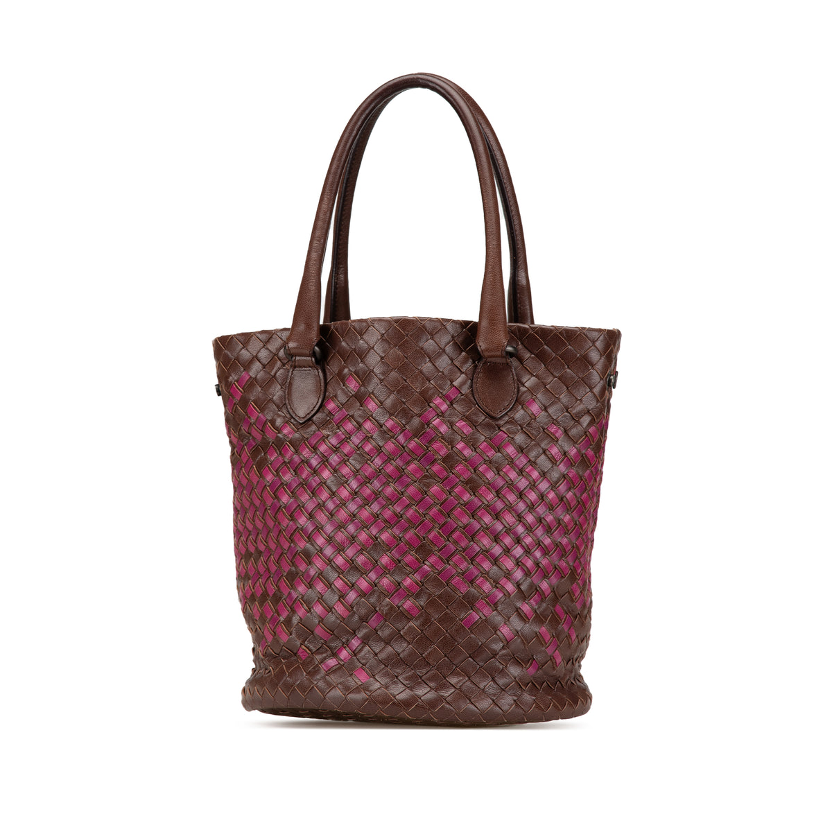 Sac Bottega Veneta Bicolore Nappa Intrecciato Sac seau - Marron