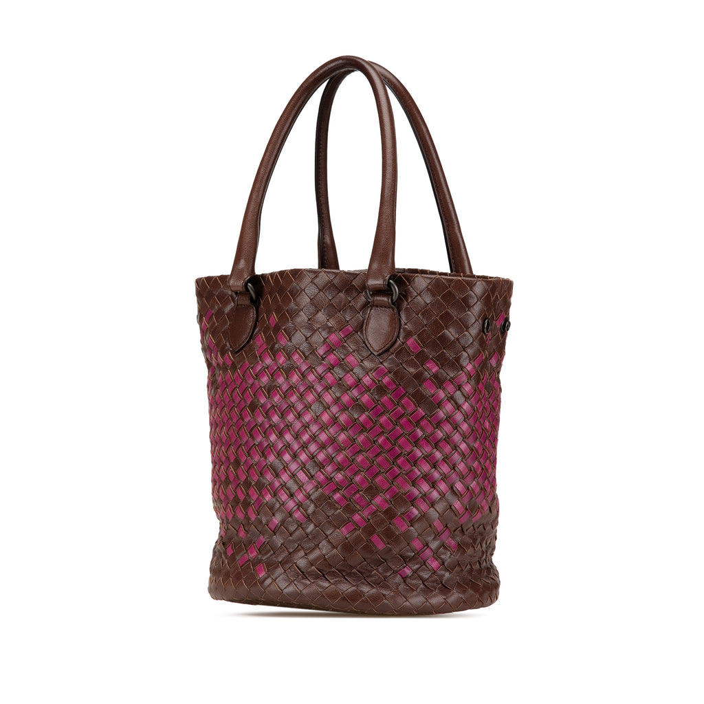 Sac Bottega Veneta Bicolore Nappa Intrecciato Sac seau – photo 2