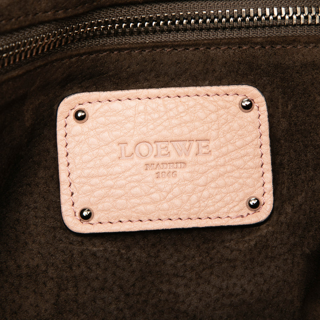 Sac Loewe Cuir de veau Calle Lock Sac porté épaule – photo 5