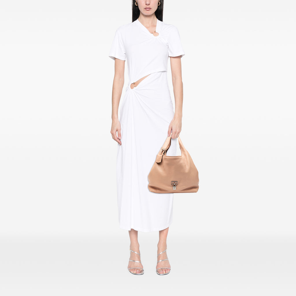 Sac Loewe Cuir de veau Calle Lock Sac porté épaule – photo 7