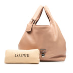 Sac Loewe Cuir de veau Calle Lock Sac porté épaule – photo 8