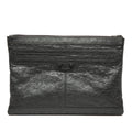 Sac Balenciaga Cuir d’agneau Motocross Classic Clip Pochette M - Noir