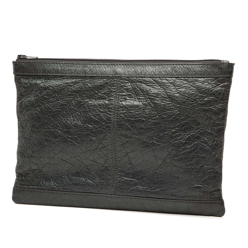 Sac Balenciaga Cuir d’agneau Motocross Classic Clip Pochette M – photo 2