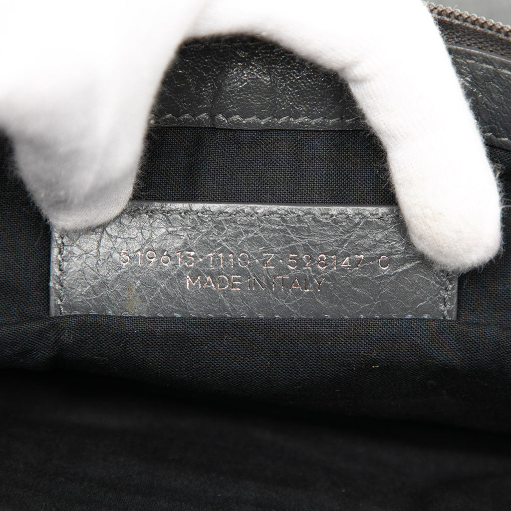 Sac Balenciaga Cuir d’agneau Motocross Classic Clip Pochette M – photo 6