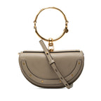 Sac Chloé Mini Cuir de veau Nile Bracelet Sac à main - Gris