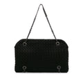 Sac Bottega Veneta Grosgrain Intrecciato Duo Sac porté épaule - Noir