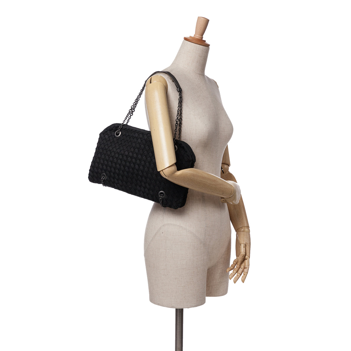 Sac Bottega Veneta Grosgrain Intrecciato Duo Sac porté épaule – photo 11