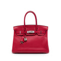 Hermès Clemence Birkin Retourne 30 - Rouge