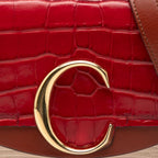Sac Chloé Mini Bicolore Croc Embossed Cuir de veau C Sac à main – photo 6