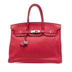 Hermès Clemence Birkin Retourne 35 - Rouge