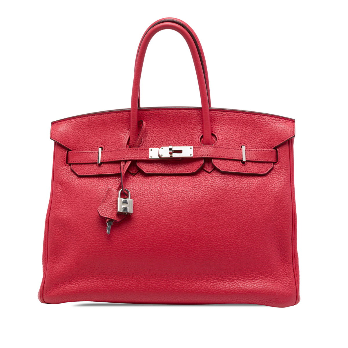 Hermès Clemence Birkin Retourne 35 - Rouge