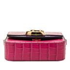 Sac Chloé Mini Tricolor Croc Embossed Cuir de veau C Sac à main – photo 3