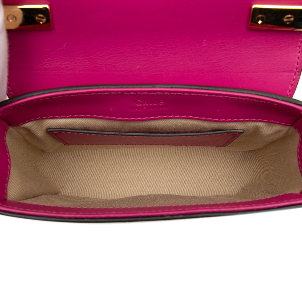 Sac Chloé Mini Tricolor Croc Embossed Cuir de veau C Sac à main – photo 4
