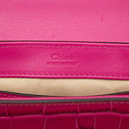 Sac Chloé Mini Tricolor Croc Embossed Cuir de veau C Sac à main – photo 5