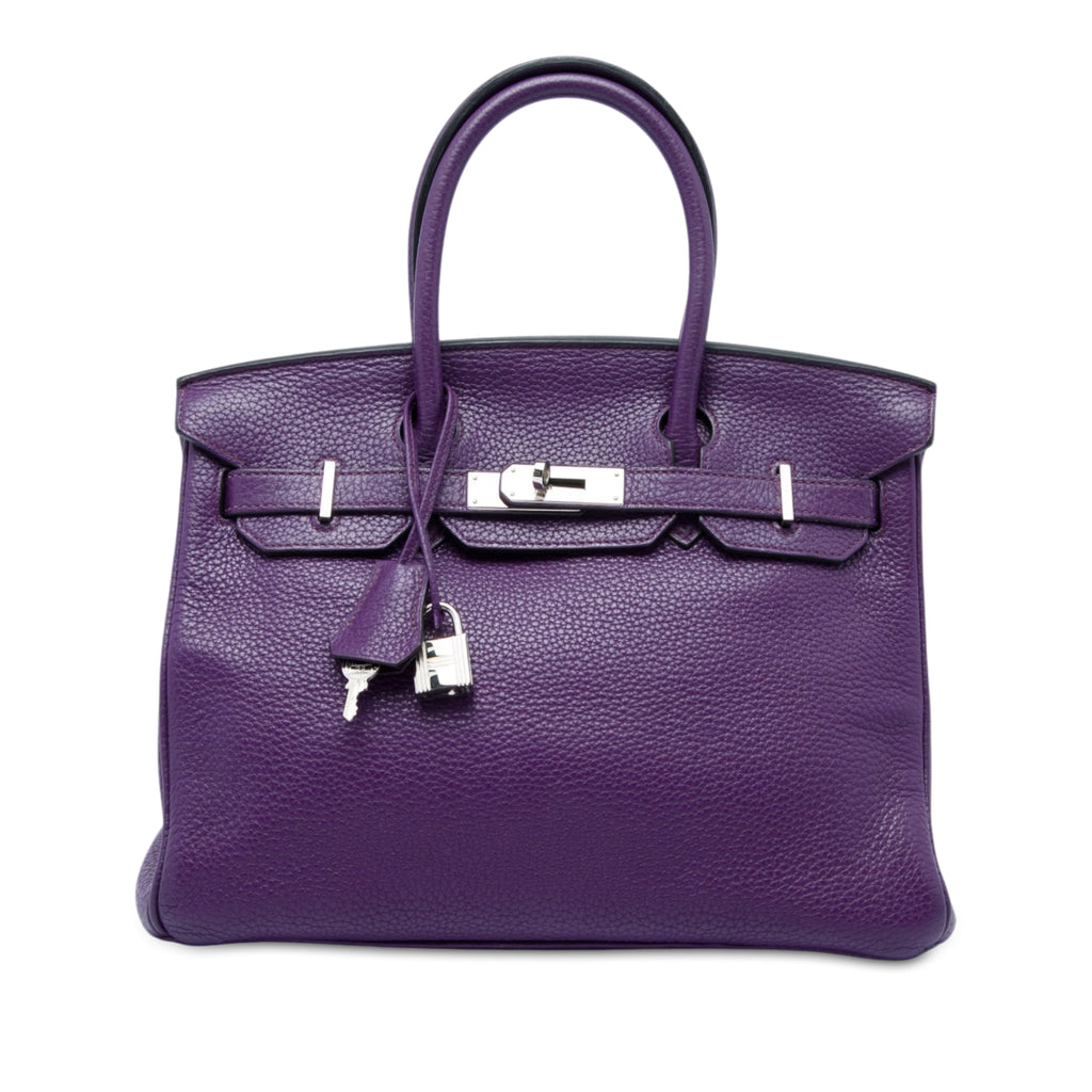 Hermès Clemence Birkin Retourne 30 - Violet