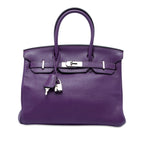 Hermès Clemence Birkin Retourne 30 - Violet