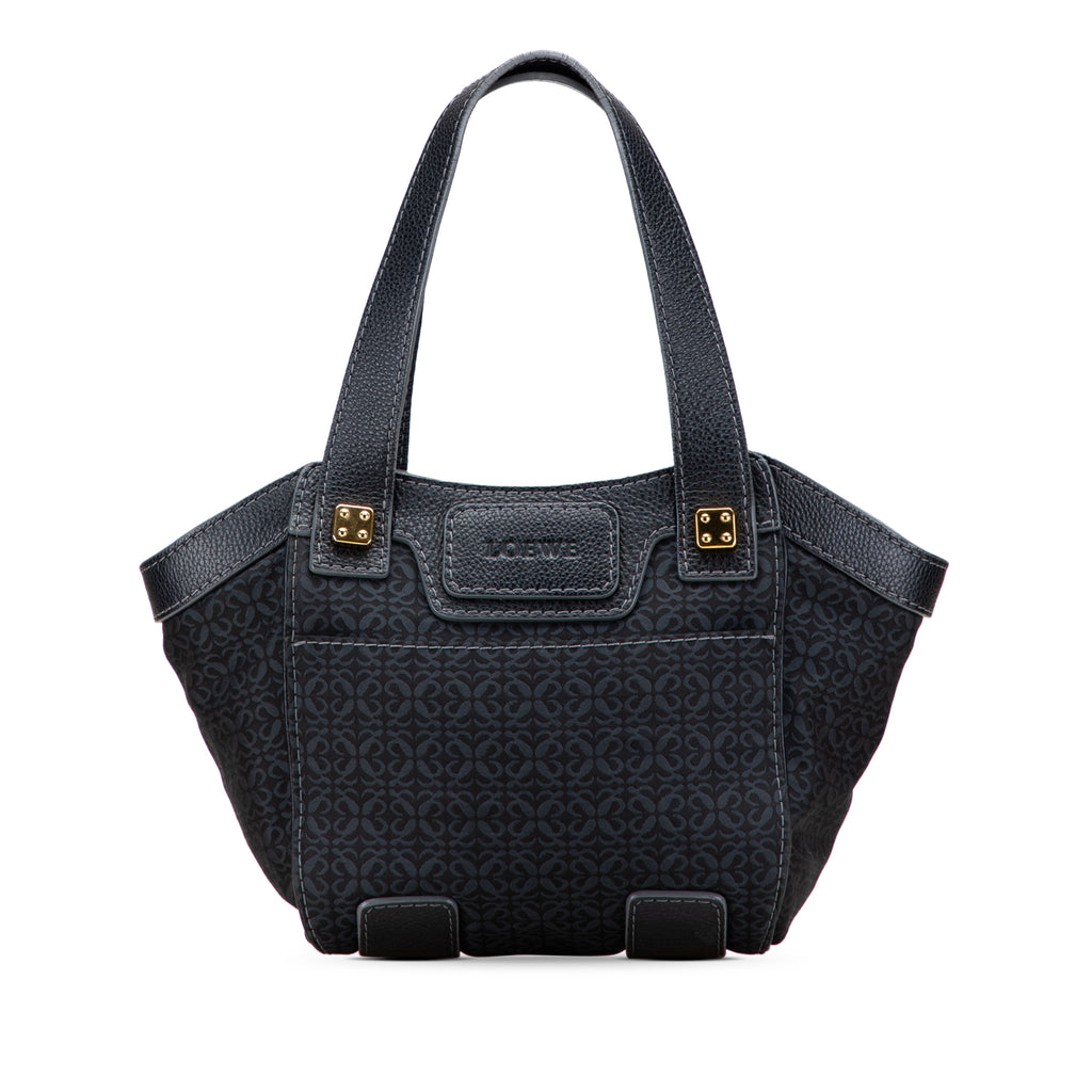 Sac Loewe Anagram Toile Cabas - Noir