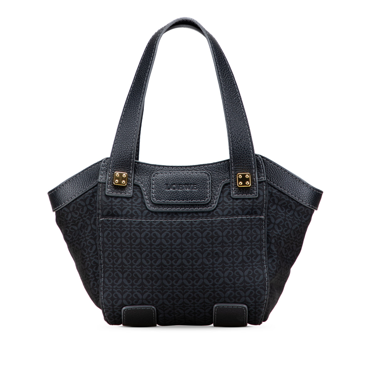 Sac Loewe Anagram Toile Cabas - Noir