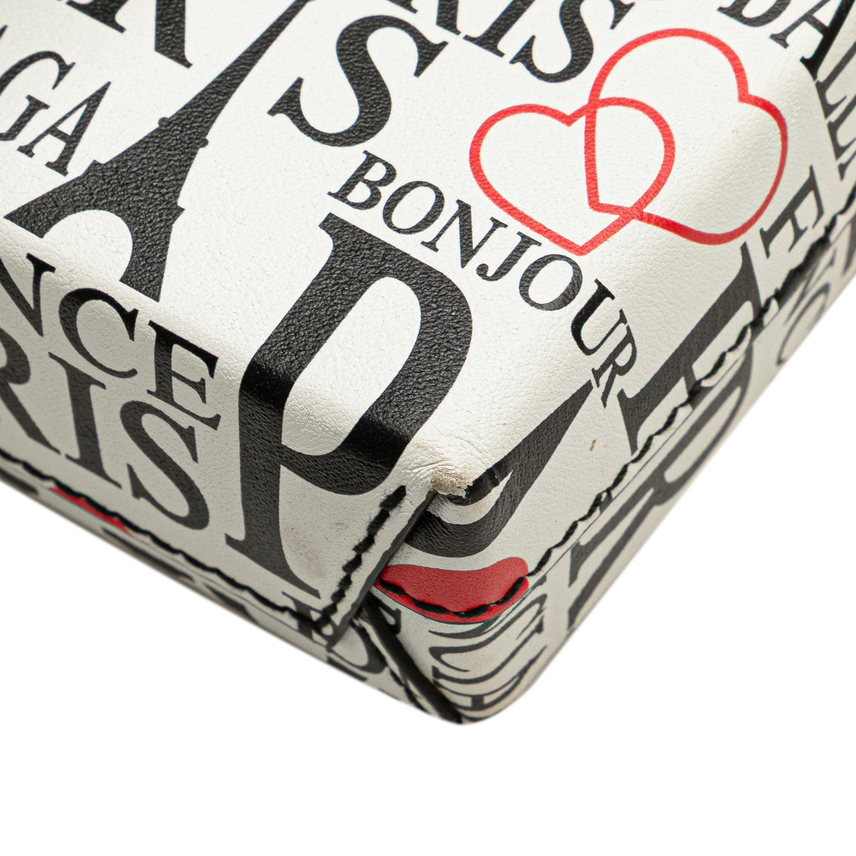 Sac Balenciaga Mini Cuir de veau Bonjour Paris Shopping Phone Holder – photo 7