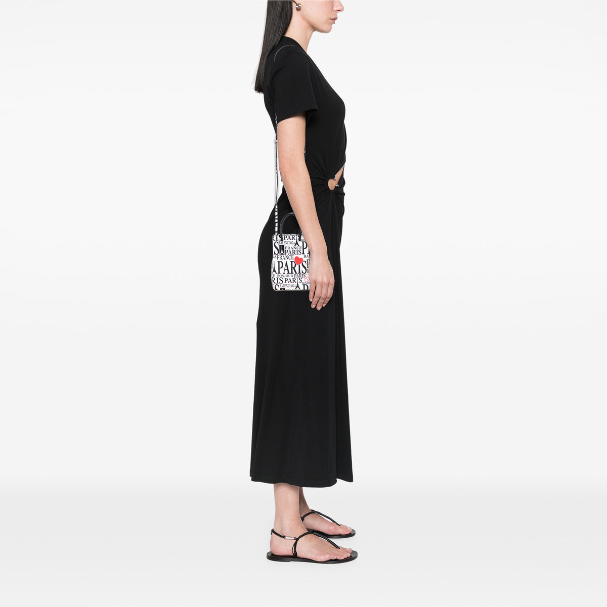 Sac Balenciaga Mini Cuir de veau Bonjour Paris Shopping Phone Holder – photo 9