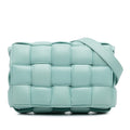 Sac Bottega Veneta Nappa Intrecciato Padded Cassette Bandoulière - Bleu